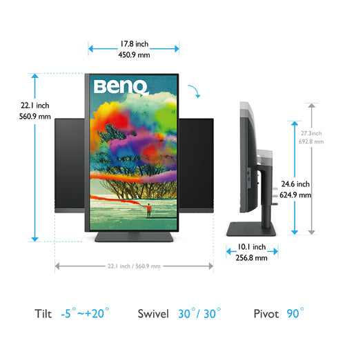 BenQ PD2705U computer monitor 68.6 cm (27 BenQ PD2705U computer monitor 68.6 cm (27